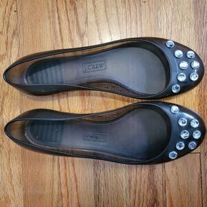 Jcrew jelly flats with jewels